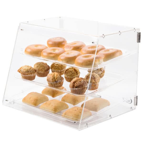 3 tier Acrylic display cases bakery display wholesale